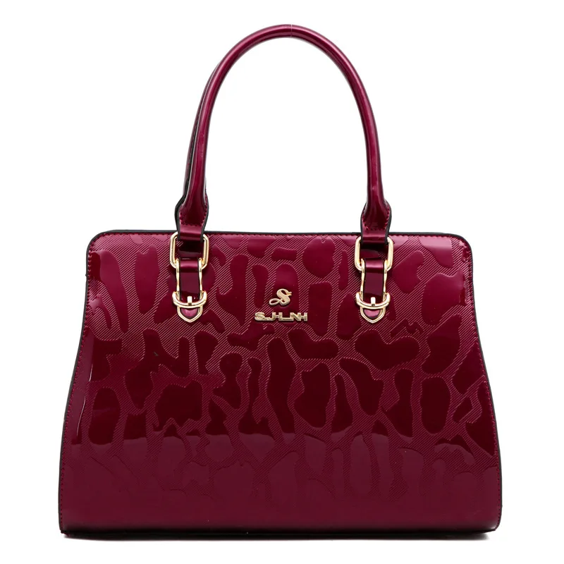 

2019 New Patent Leather Women Handbags High Quality Fashion Female Ladies Shoulder Bags Girl Crossbody Bag Luxury Brand Handbag