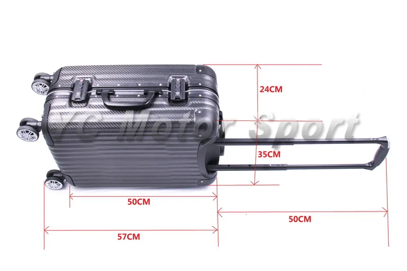 Type C 20'' 20 Inches Dry Carbon Fiber Matte Finish Luggage Case with TSA Custom Coded Lock  & Omni-directional Wheels  (16)