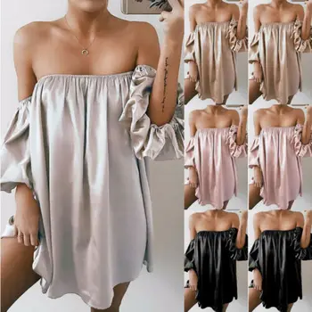 

Sexy Women's Casual Off Shoulder Bandage Bodycon Party Dress