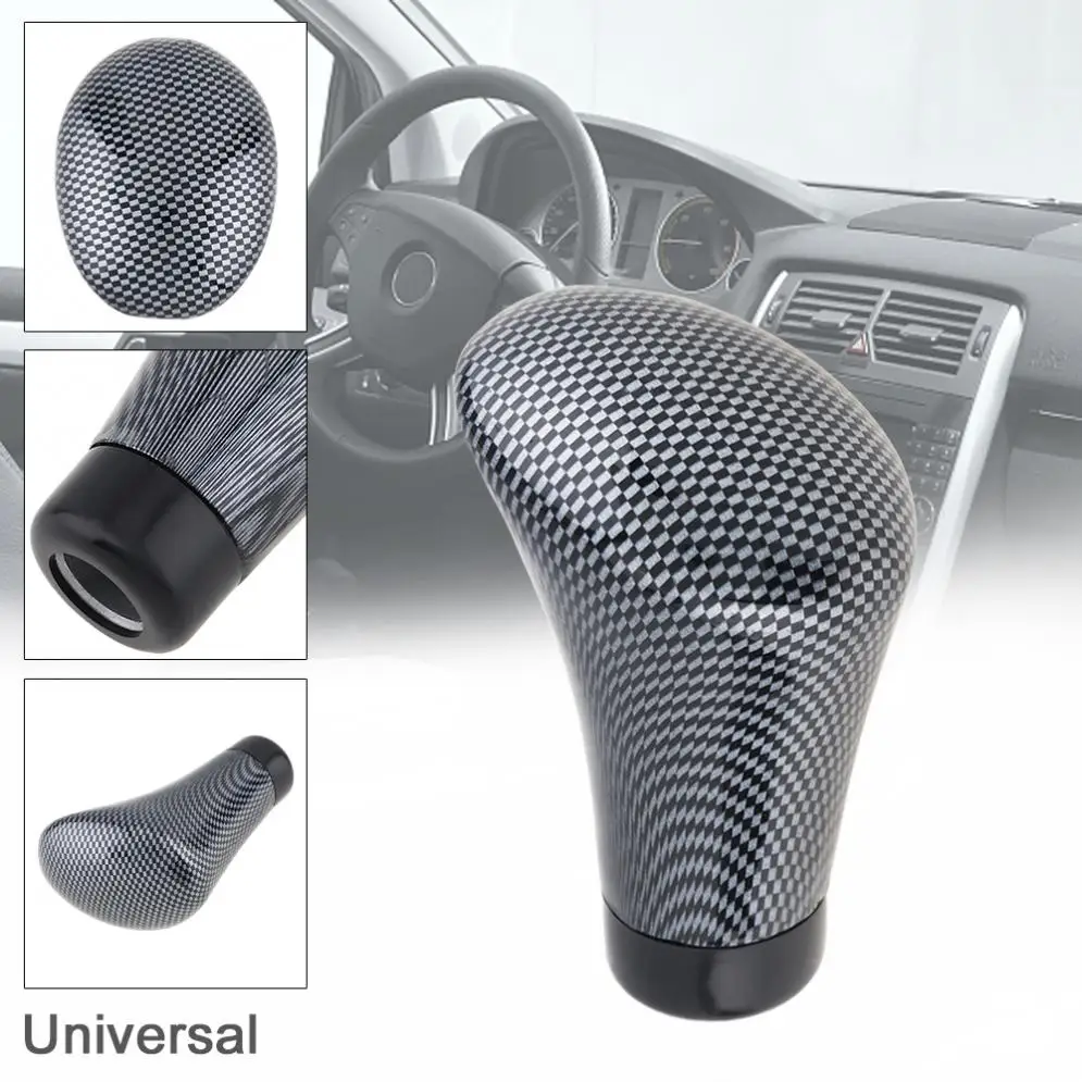 

PVC Carbon Fiber Pattern Car Refit Manual Transmission Gear Shift Handball Knob with Special Wrench/Four Adapter/Mounting Screws