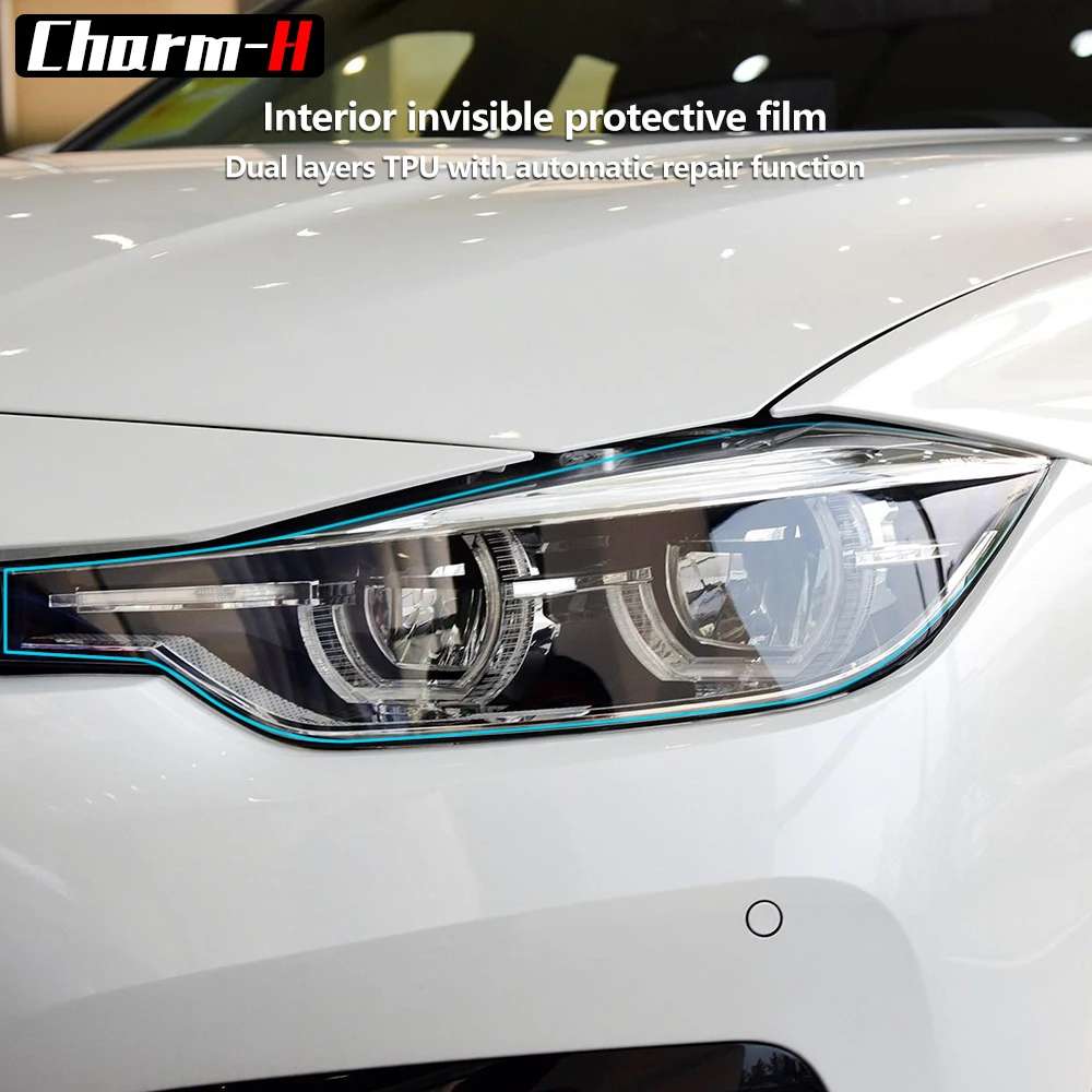  Car Styling Headlight Protective Restoration Protection Film For BMW F30 F10 F25 X5 F15 X6 F16 G30 