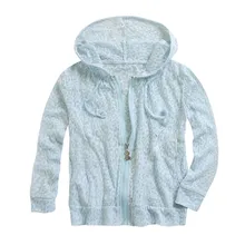 Детская пляжная одежда; синяя Солнцезащитная одежда с капюшоном для мальчиков и девочек