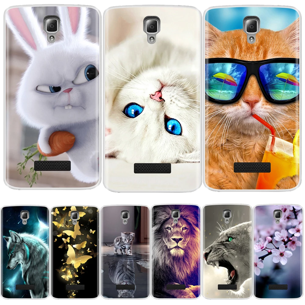 Мягкий чехол из ТПУ с рисунком для Lenovo A2010 A 2010 4 5 дюйма задняя крышка роскошный