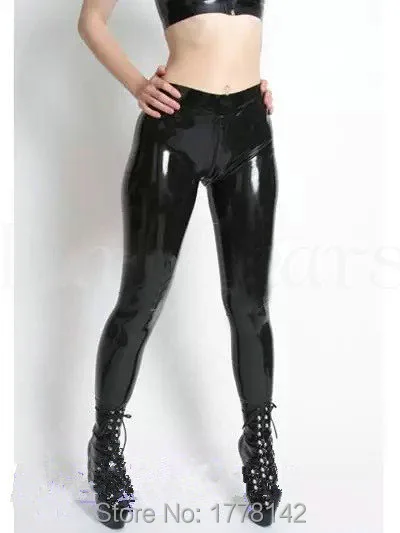 latex leggings high waist