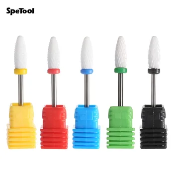 

SpeTool 1 piece High Quality Ceramic Nail Drill Bit Rotary Burr For Electric Manicure Machines Pedicure Files Nail Salon Tools