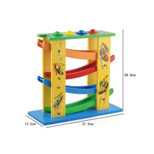 GEEK KING Wooden toy car multi-function knock ball glider early education educational toys wooden track speed bowling math toys GEEK KING Wooden toy car multi-function knock ball glider early education educational toys wooden track speed bowling math toys