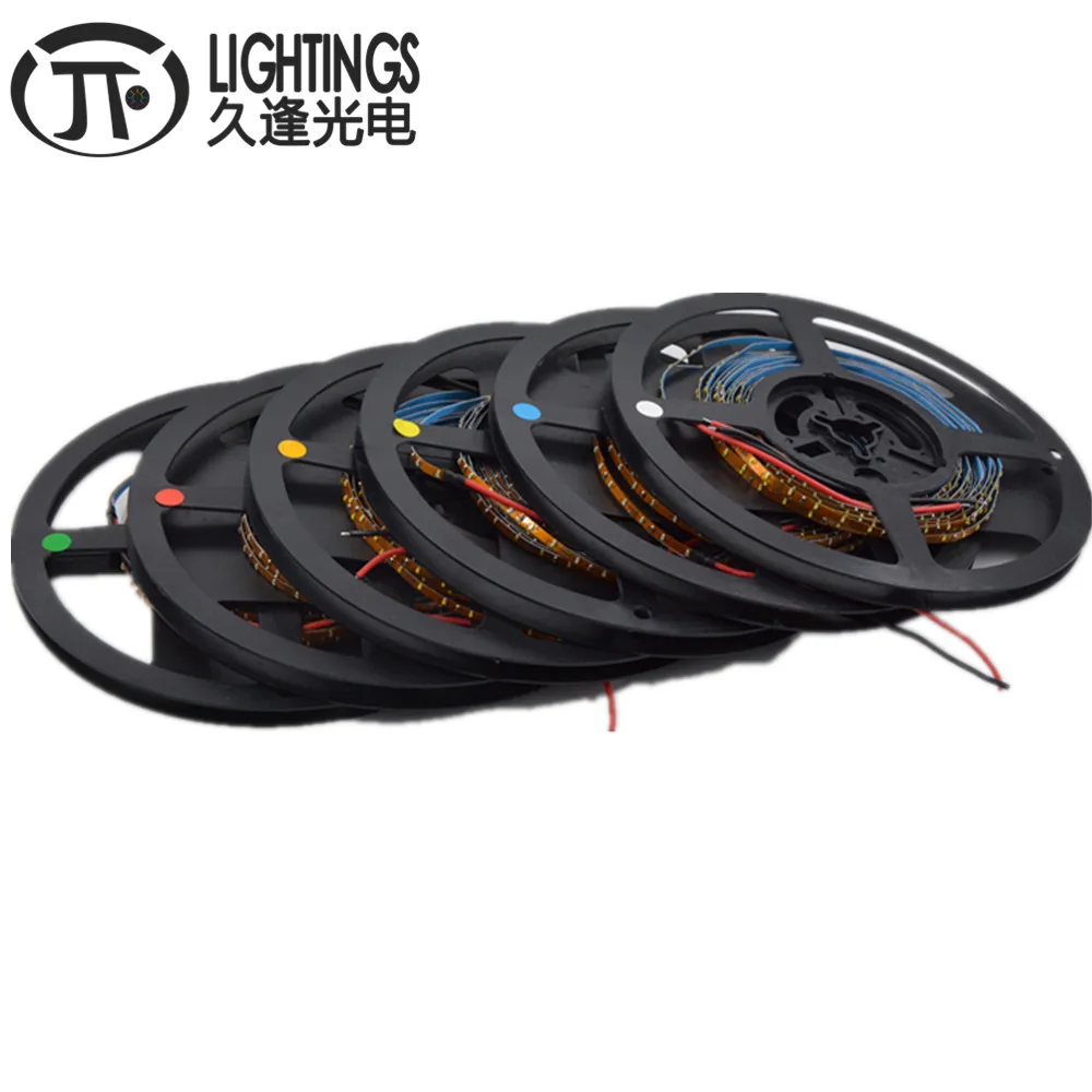 #cheap 5M 0603 0805 3mm width PCB 0603 SMD 120leds m Super bright LED Strip Red Green Blue White Warm White Light Strip IP30 DC12V