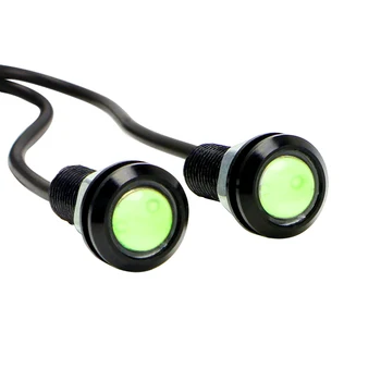 

LEEPEE 2pcs 18mm Eagle Eye LED Car DRL Daytime Running Lights Automobile Reverse Parking Singal Lamps Auto Accessories