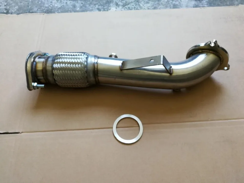 Inox para 14-17 Catless Flex Turbo Downpipe Ford Fiesta st 1.6l Ecoboost 5 Cheap Coletores de escape