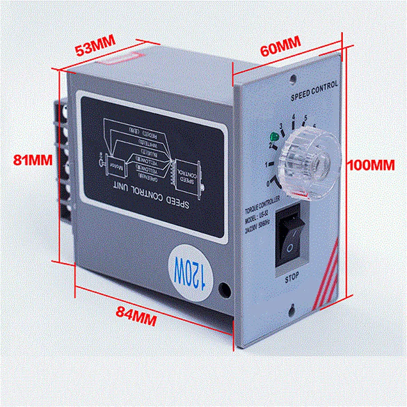 Вентилятор с переменной скоростью управления электродвигателем переменного тока/контроллер скорости двигателя однофазный 220 В мощность 6 Вт-400 Вт регулятор крутящего момента