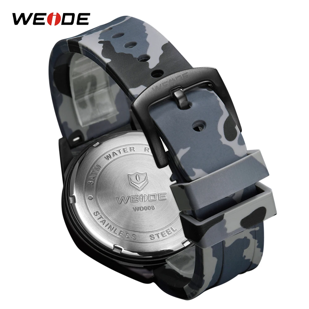 Бренд класса люкс WEIDE аналоговые цифровые кожаные спортивные часы мужские