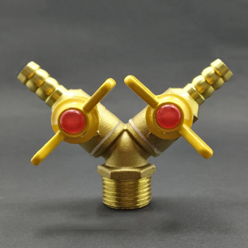 10mm Hose Barb x 1/2" BSP Male Thread Brass Shut Off Ball Valve For