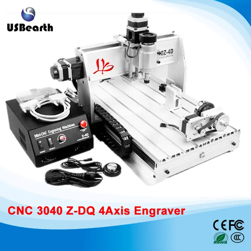 

CNC Machine 3040 Z-DQ With 4 Axis Mini 3D Desigh Engraving Machine CNC Milling Machine For PCB/Wood & Other Materials