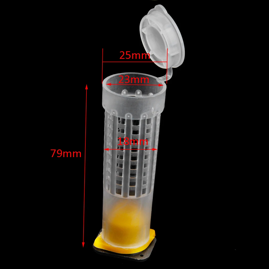 Beekeeping Equip Queen Bee Cage Cover Rearing Cup Holder Roller Cages Kit Bee Hair Roller Trap Beekeeping Tools Garden Supplies