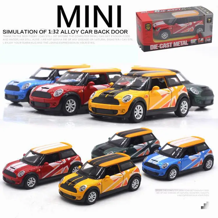 

1:32 MINI Alloy Car Model Mini Diecast ABS Material Delicate Pull Back Toy