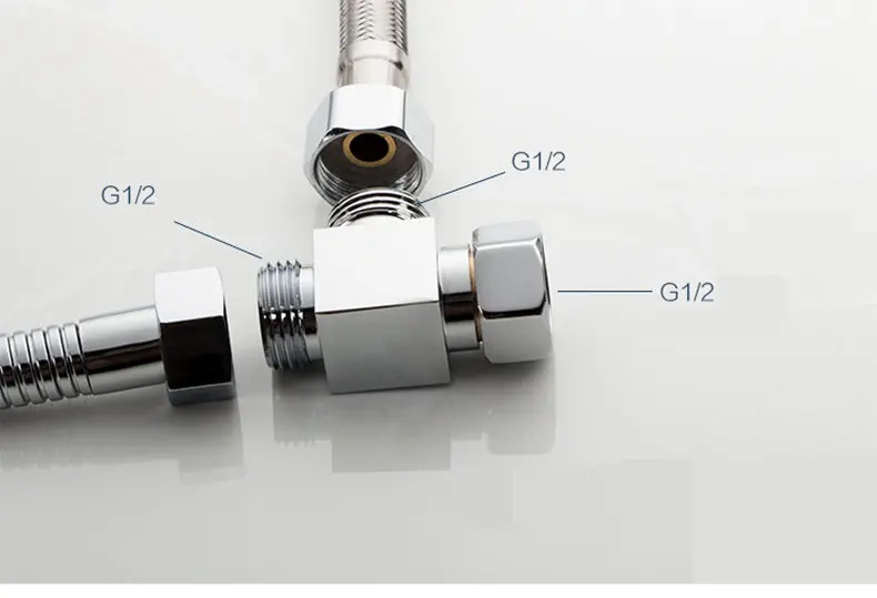 G1/2 дюйма ванная комната T адаптер тройник соединитель клапан для туалета биде душевая головка переключающий клапан душевая головка шунт