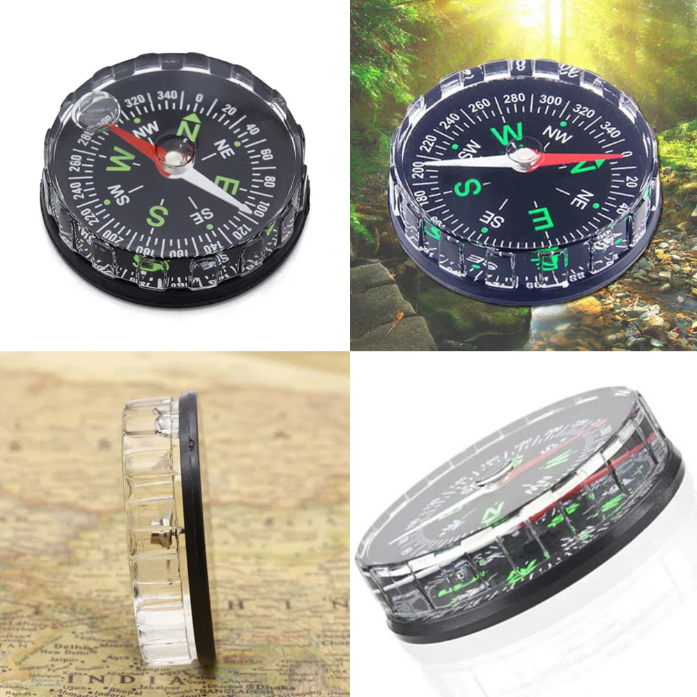 

New Pocket Survival Button Design Compass Derection for Climbing Hiking Camping Sport Outdoor