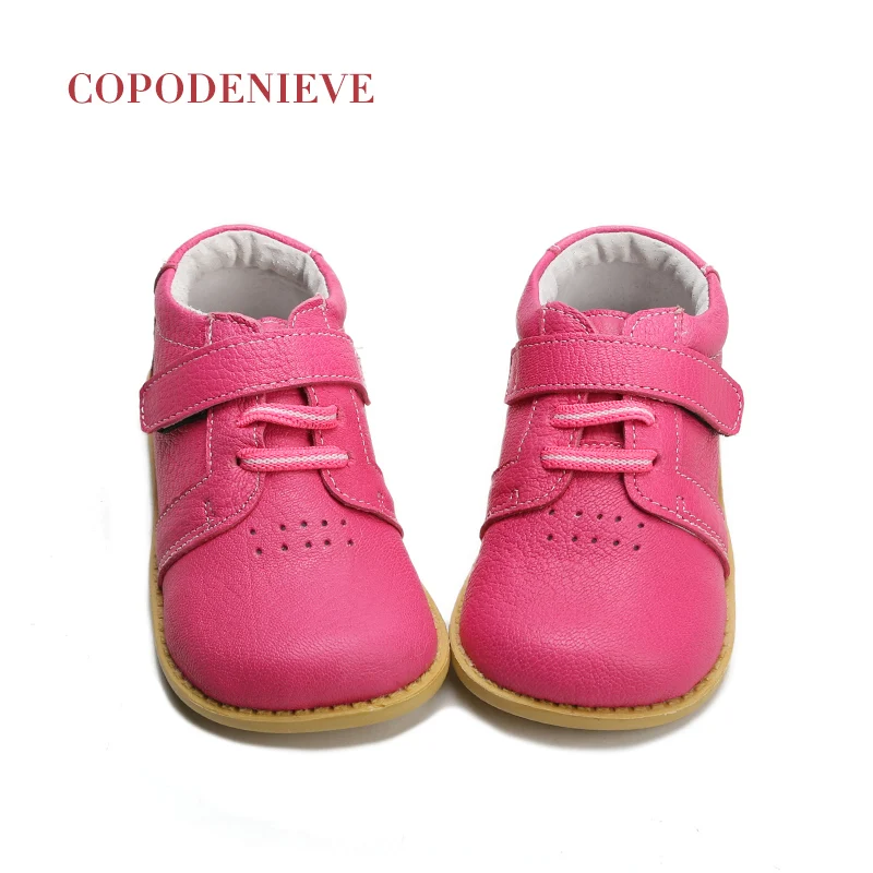 COPODENIEVE جلد طبيعي الفتيان أحذية الأحذية الجلدية الصبي شقق لل فتاة رياضية الأطفال عارضة أحذية NmdGenuine الجلدية