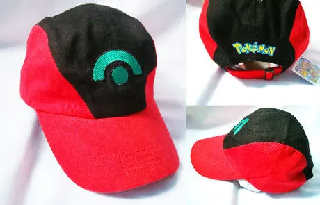Pokemon go Косплэй костюм реквизит 2 Стиль выбрать Аниме Покемон Ash Ketchum Регулируемый изогнутый козырек шляпа Бейсбол Кепки