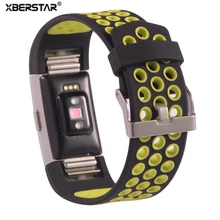 Correa Para FITBIT CARGO 2 DEPORTES de Silicona Banda de Reloj Correa Diseño Poroso Transpirable Ligero y Flexible para la Carga 2