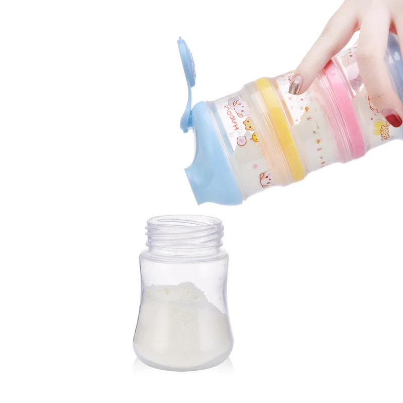 4 слоя мультфильм портативная детская молочная смесь контейнер для хранения еды для новорожденных детей и детей устройство для кормления
