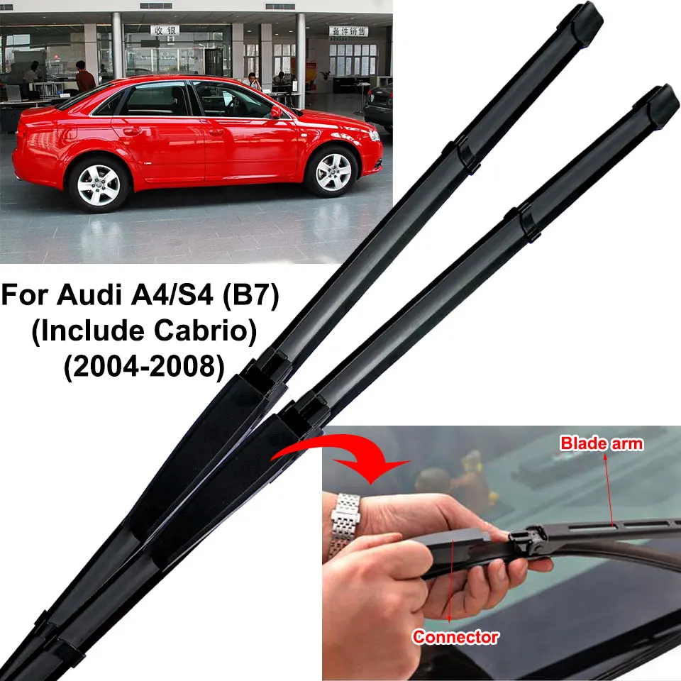 Car Wiper Blade Windshield Wiper for Car Janitors Windscreen Wipers For Audi A4 B6 Avant S4 B5 B7 B8 B9 Car Wiper Blade Windshield Wiper for Car Janitors Windscreen Wipers For Audi A4 B6 Avant S4 B5 B7 B8 B9