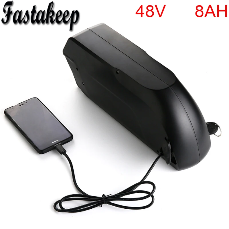 

Electric Bicycle Down tube Battery 48v 8ah li-ion battery pack with USB port for 48v 750w ebike motor kit