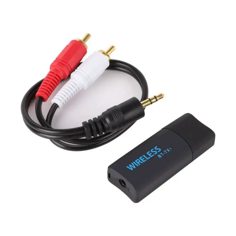 

Portable mini Stereo Bluetooth Transmitter Wireless Audio USB Adapter For TV PC Computer to Earphones Speakers