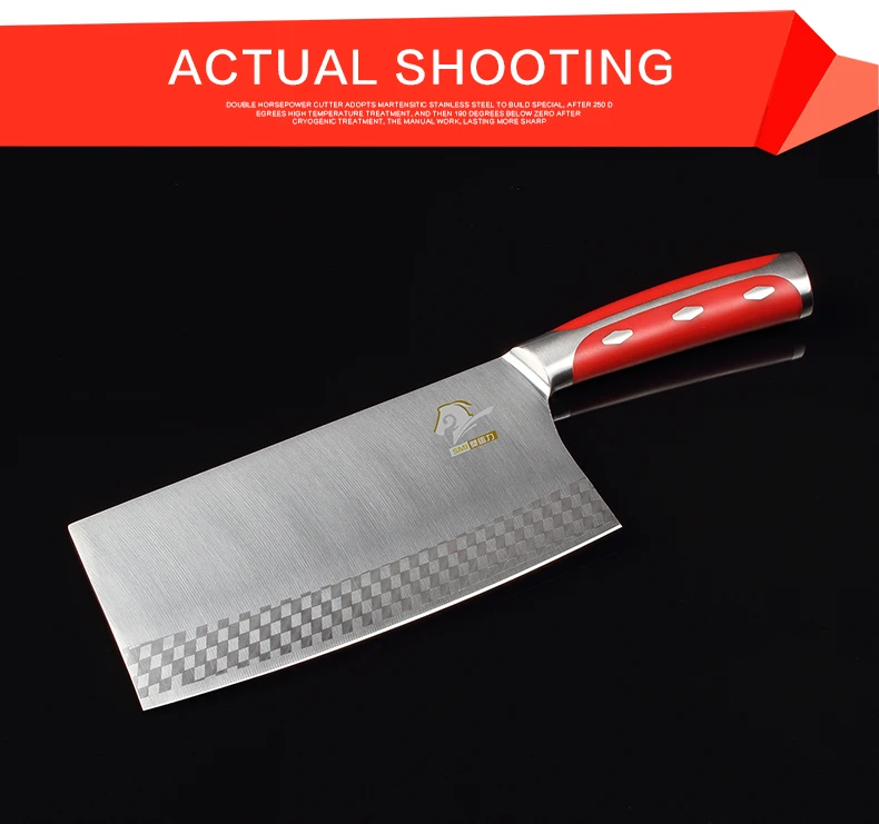 Профессиональный Китайский мясницкий нож кухонные высокоуглеродистые стальные ножи для мяса нарезки 8 дюймов Кухонные ножи кухонные аксессуары