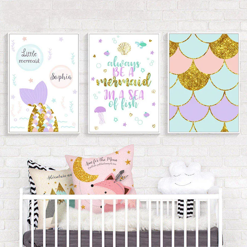 mermaid baby nursery