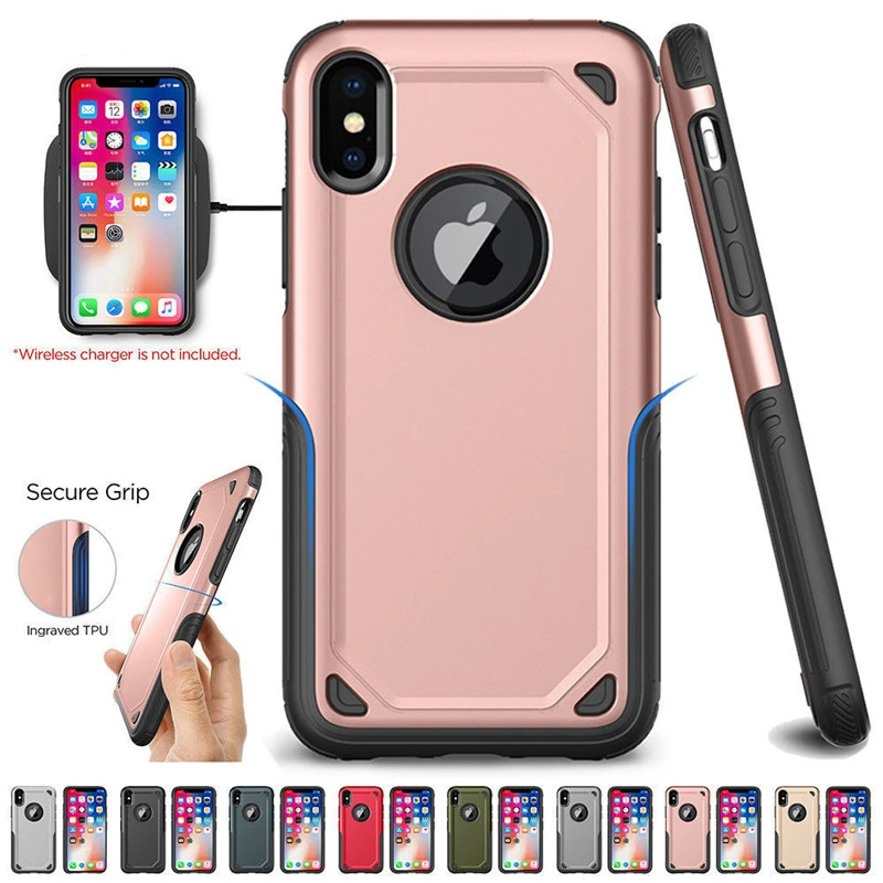 

Shockproof Armor Hybrid PC+TPU Slim Rugged Protective Defend Cover For iPhone X XS Max XR 7 8 6 6S Plus Military Phone Case