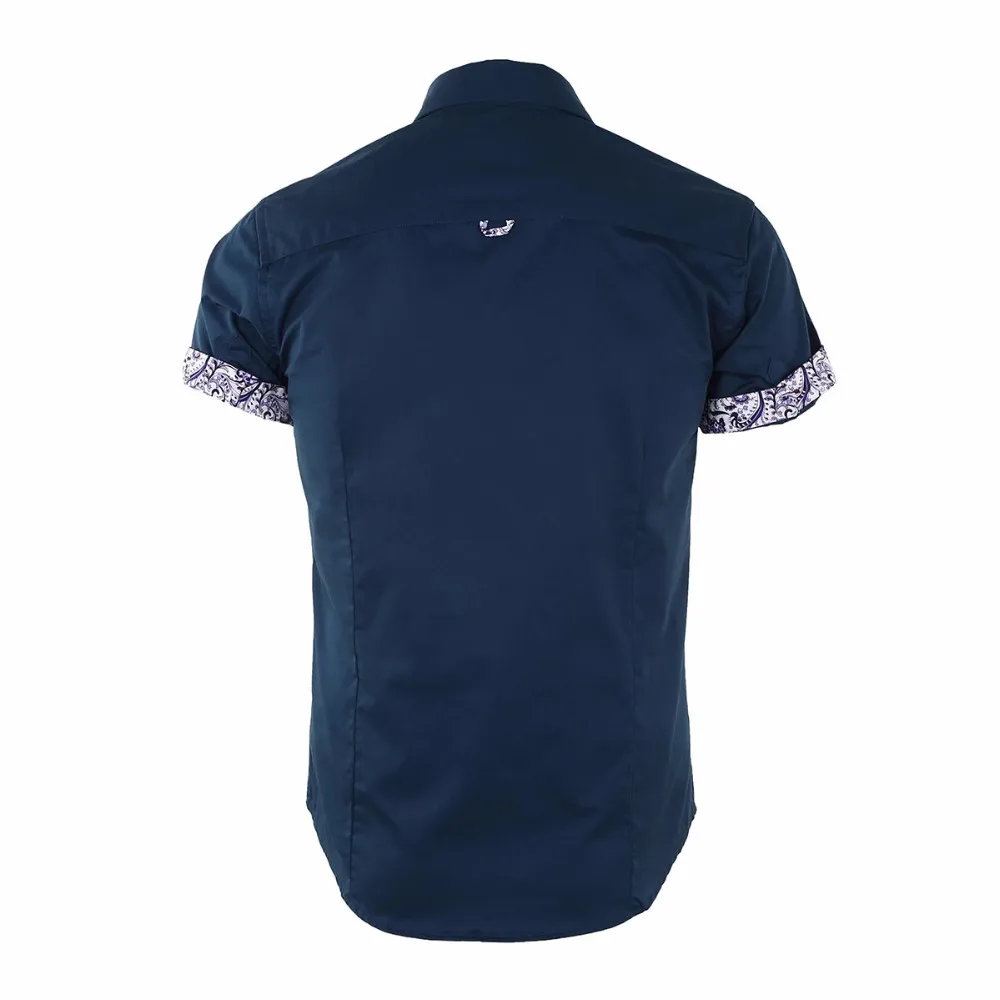 2018 الرجال عارضة الربيع الخريف كم قصير القمم رفض طوق بلون ملابس العمل قميص الذكور زائد حجم 3xl