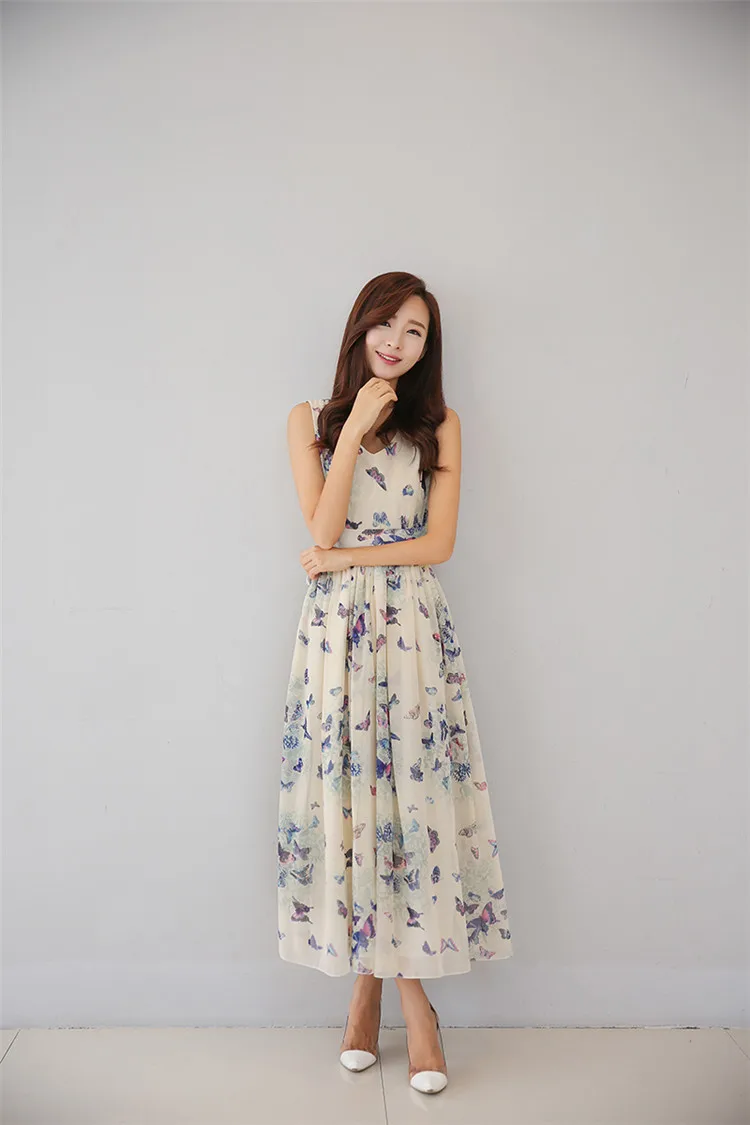 MSSNNG Sexy Women Summer Dress Maxi Long Chiffon Beach Dresses Loose Casual Butterfly Printed Dress Slim Brand Vestidos PlusSize XXXL (13)