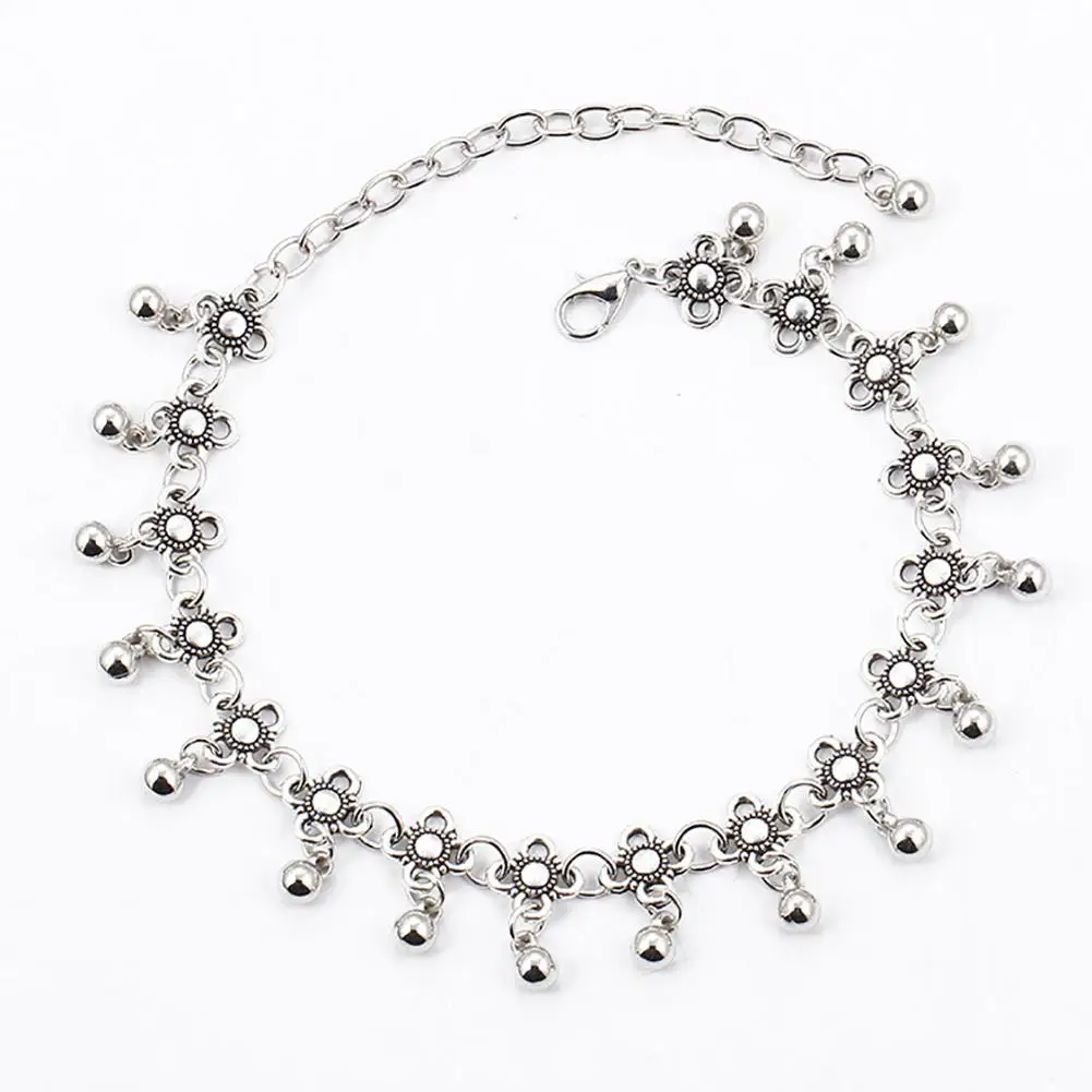 Vintage Water Droplets Tassel Floral Anklet Chain Barefoot Summer Beach Jewelry Alloy Anklet Flower Pattern Foot Jewelry Party Vintage Water Droplets Tassel Floral Anklet Chain Barefoot Summer Beach Jewelry Alloy Anklet Flower Pattern Foot Jewelry Party