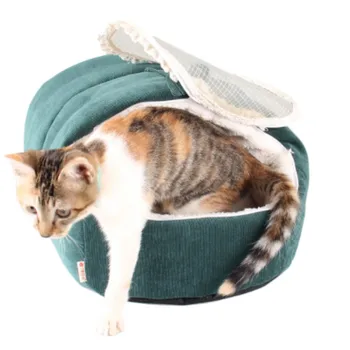 

Pet Cat Dog Cute Slipper Design Princess Bed Nest Washable Small Dogs Warm House Kennel Dog Bed Multi Colors New
