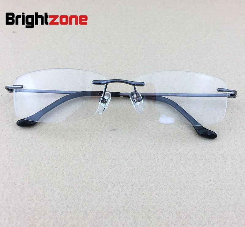 

Pure Titanium Myopia Spectacle Frame Men's Nothing Frame No Fade Aviation Titanium Screw Card Nail Both Nail Exceed Light