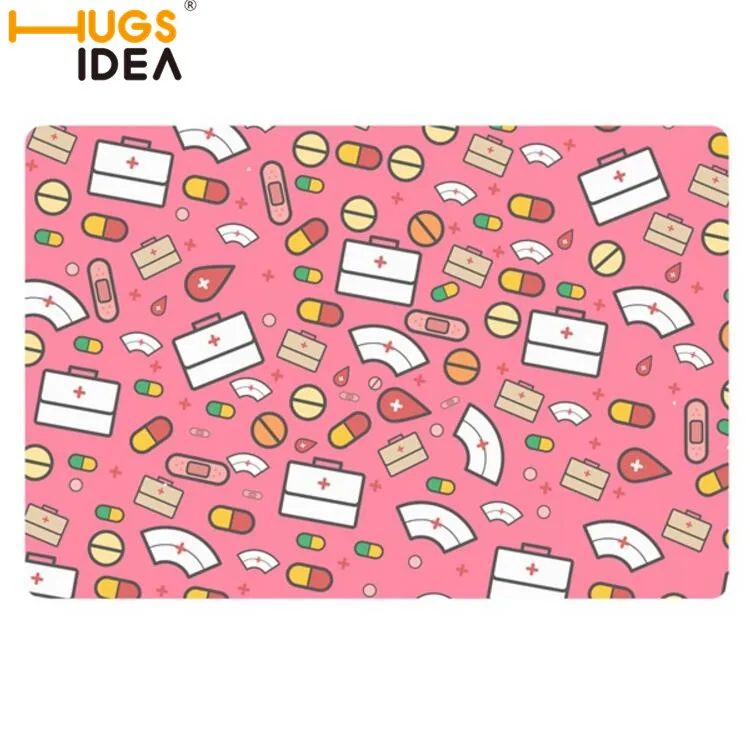 HUGSIDEA дверные коврики для входной двери 3D забавные медсестры ковры гостиная пыленепроницаемые коврики домашний декор нескользящий ковер 40*60 см