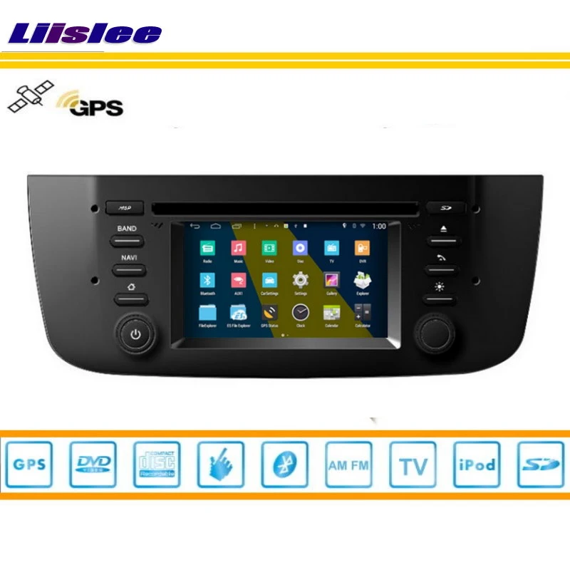 Sale Liislee For Fiat Linea 2012~2015 Car DVD Player GPS Map Navi Navigation Radio Stereo CD TV iPod BT HD Screen Multimedia System 2