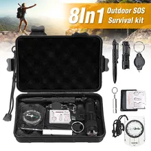 17/9/8 шт. SOS аварийный Кемпинг Пеший Туризм Охота на открытом воздухе для повышения степени выживания; средства аварийного спасения; аварийно-спасательное оборудование набор инструментов для Шестерни аптечка легкий универсальный