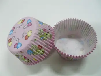 

4.5inch 500pcs/lot love circle bear cupcake liners baking paper cup muffin cases for wedding/festival party Decoration