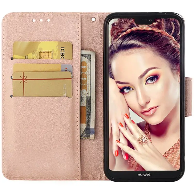 

Luxury Simple Color Case For Huawei P20 Plus Mate 10 Lite Pro Honor 9i Nova2i Nova3e Flip Retro Wallet Card Pocket Cover DP03Z