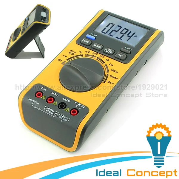 Multifunction Meter Multimeter Lux Light Tester Sound Level Humidity