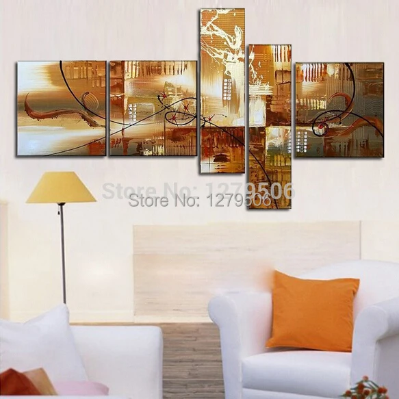 Handpainted Abstract Decorative Oil Painting On Canvas High Quality