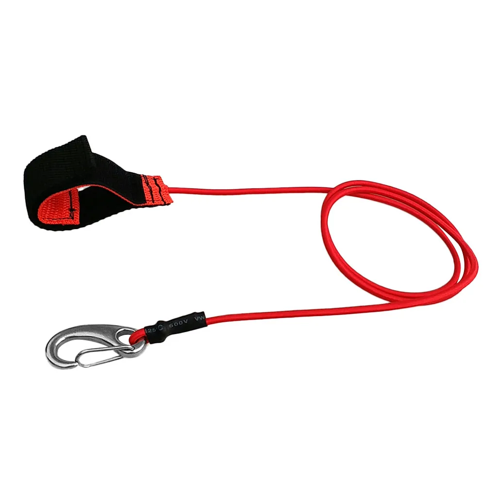 Perfeclan Kayak Canoe SUP Paddle Leash Fishing Rod Safety Lanyard Carabiner Hook Water Sports Kayaking Surfing Rowing Boat
