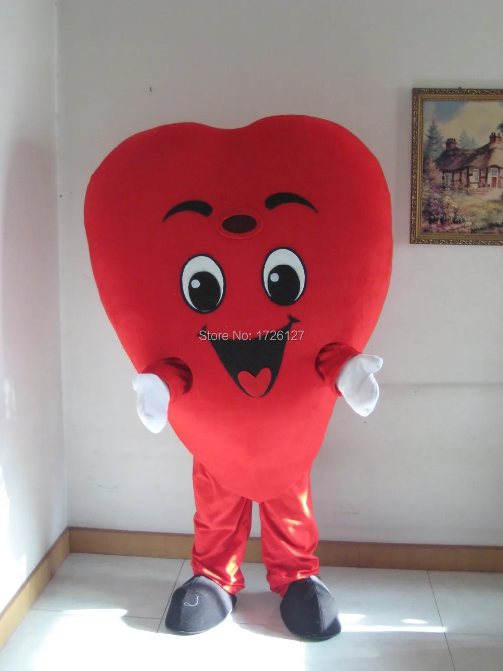 Romantic Red Heart Mascot Valentine costume custom fancy costume anime ...