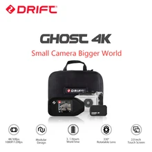 Drift Ghost 4K Motorcycle Version Action Camera Ambarella Sports Mini Camera ARM 12MP CMOS EIS Rotary Lens WiFi Live Streaming