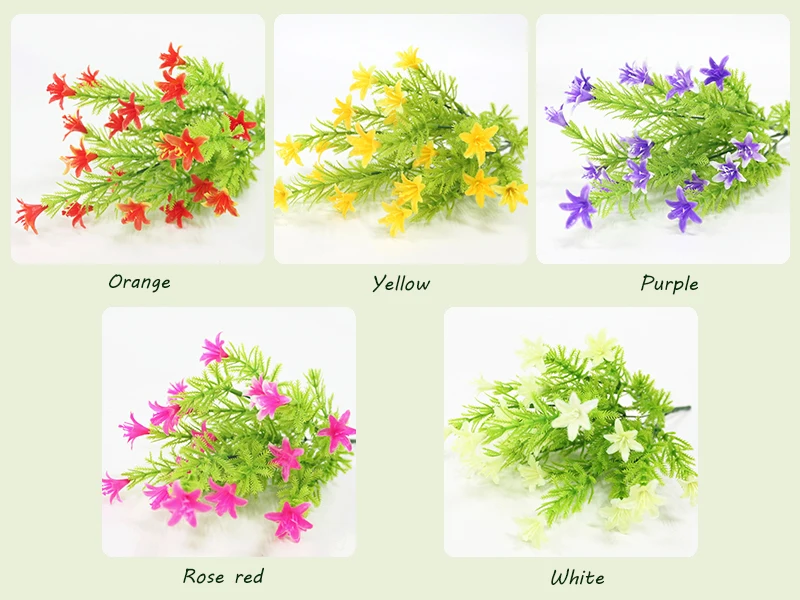 JAROWN Artificial Plastic Lily Fake Bouquet Wedding Feast Decorations Ramos De Flores Home Office Decor Simulation Flowers (19)
