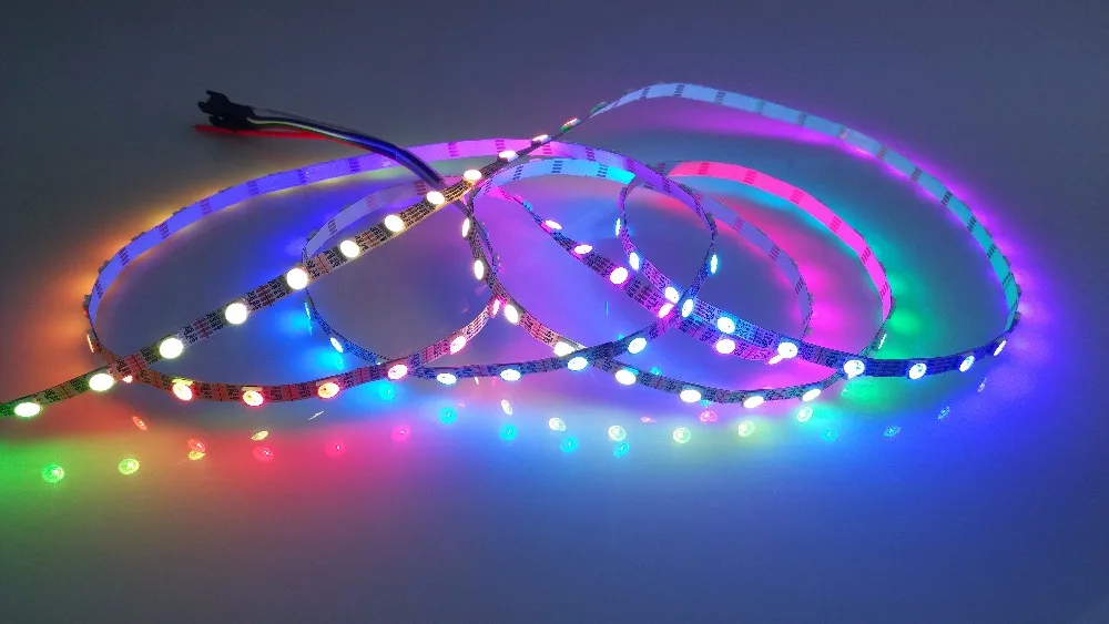 5 мм широкий pcb адресуемый 4 м 60 светодиодов/м DC5V WS2813 RGB светодиодные пиксельные