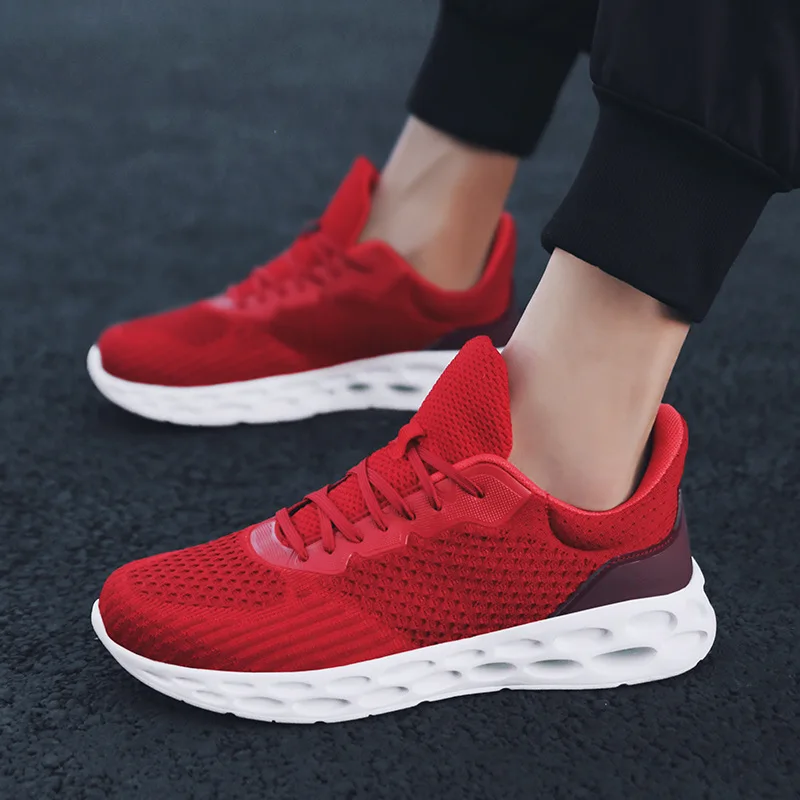 2019 new men's shoes lightweight sports shoes breathable non-slip casual shoes