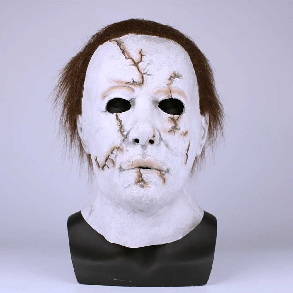 Scary MichaelMyers Mask Horror Movie Halloween Cosplay Adult Latex Party Mask (2) - 